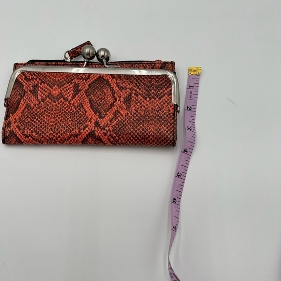 Mundi Orange and Black Animal Print Wallet - Picture 9 of 10